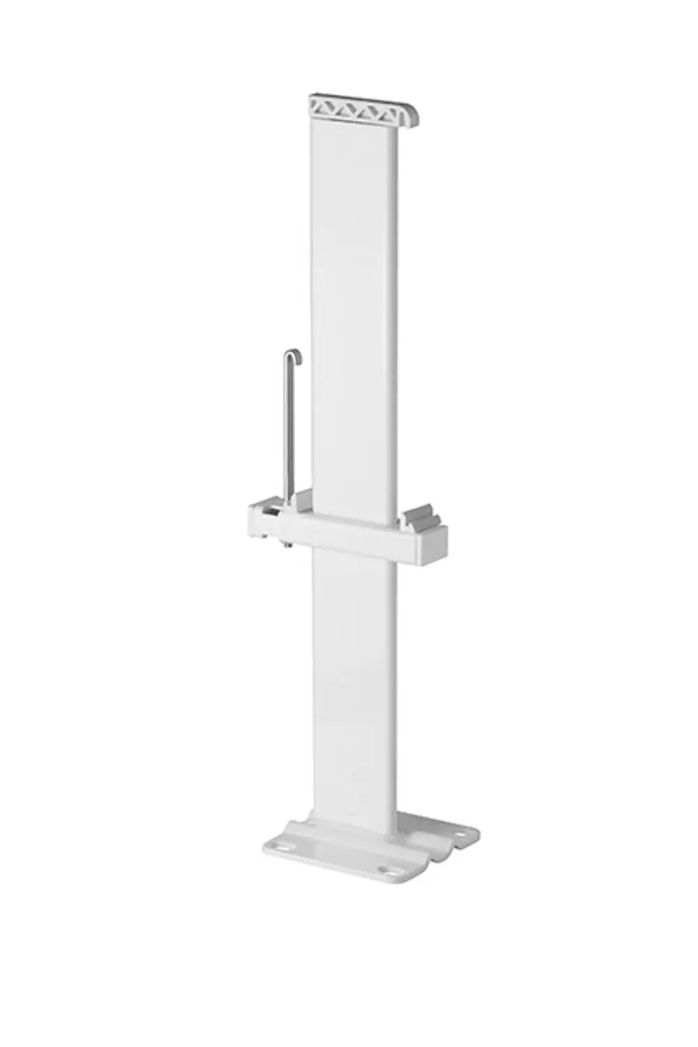 Kermi Standkonsole, innenliegend, mit Haken und Montageplatte.